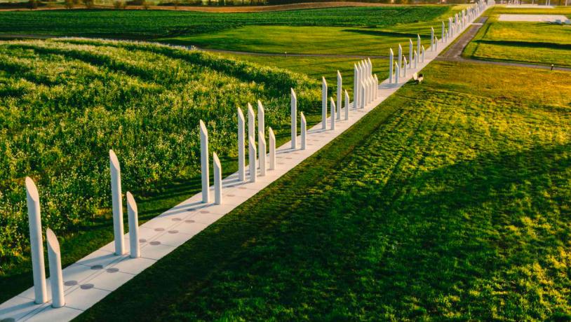 Palisaden luftfoto-KongernesJelling-DestinationTrekantomraadet