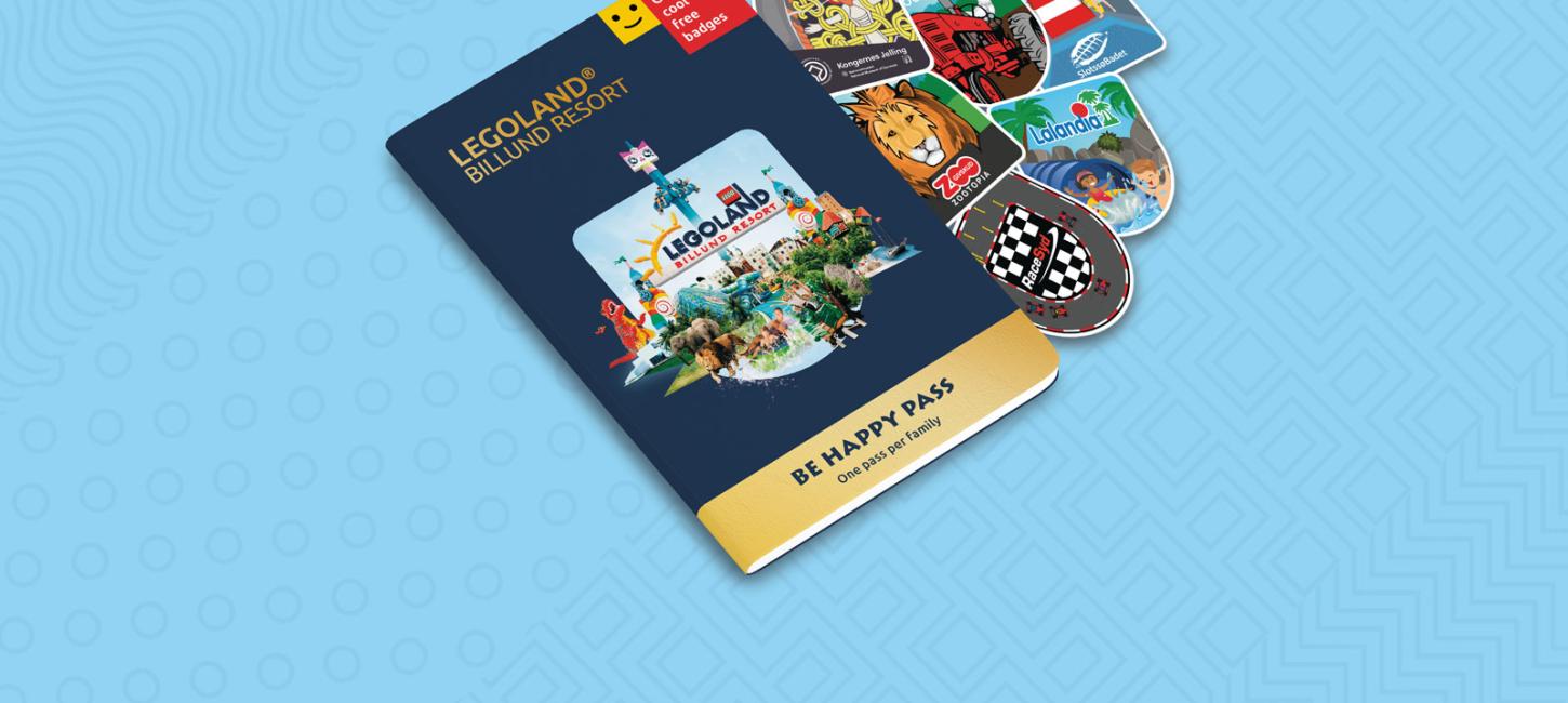 Få et gratis Be Happy Pass, når du overnatter hos en preferred partner i LEGOLAND® Billund Resort Danmark. Tag på skattejagt efter Adventure Badges hos området topattraktioner for børnefamilier. Her er det badges fra Kongernes Jelling, Mark, SlotssøBadet, GIVSKUD ZOO, Lalandia og RaceSyd.